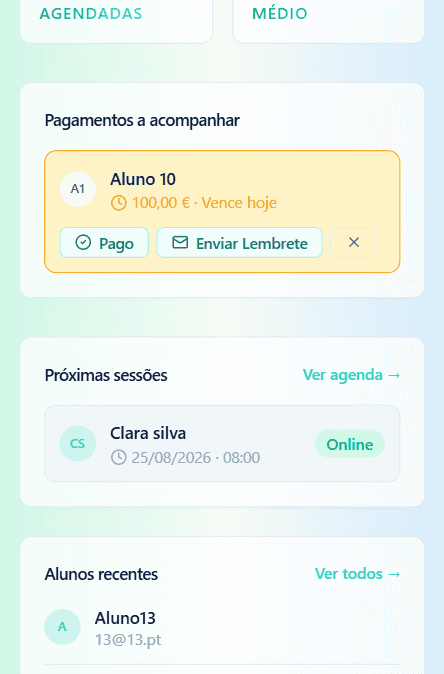Saiba sempre quem está em dia
